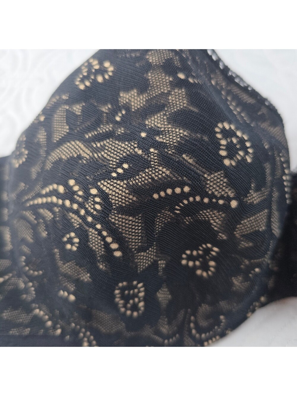 Soma Enticing Lift™ Balconet Bra, Black Lace, Size 34D - Picture 2 of 4